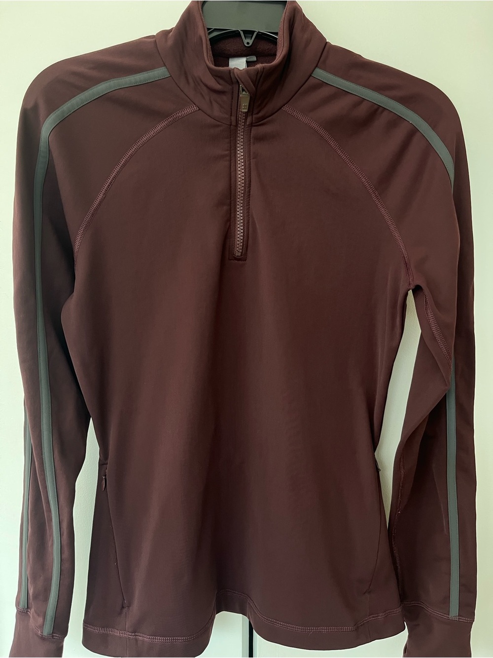 Sweaty Betty London Pro Run Half Zip Pullover- Burgundy- Size M